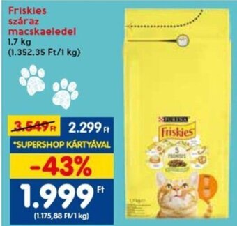 Spar Friskies száraz macskaeledel 1,7 kg ajánlat