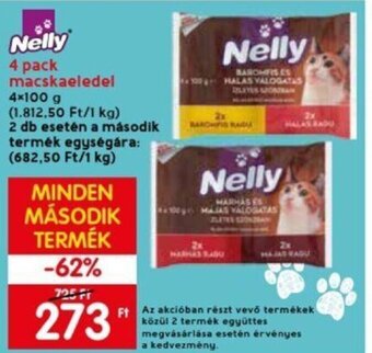 Spar Nelly 4 pack macskaeledel 4 x 100 g ajánlat