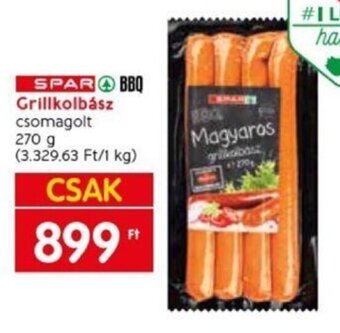 Spar SPAR Grillkolbász 270 g ajánlat