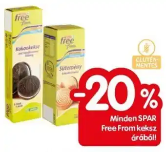 Spar Minden SPAR Free From keksz árából! ajánlat
