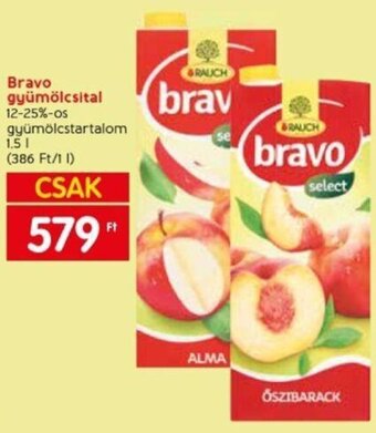 Spar Bravo gyümölcsital 1,5 l ajánlat