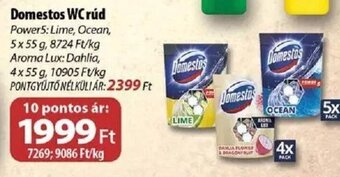 Coop Domestos WC rúd 5 x 55 g / 4 x 55 g ajánlat