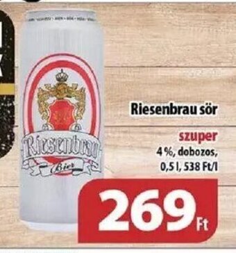 Coop Riesenbrau sör 0,5 l ajánlat