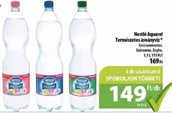Coop Nestlé Aquarel Természetes ásványvíz 1,5 l ajánlat