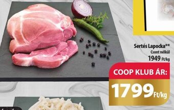 Coop Sertés Lapocka 1 kg ajánlat