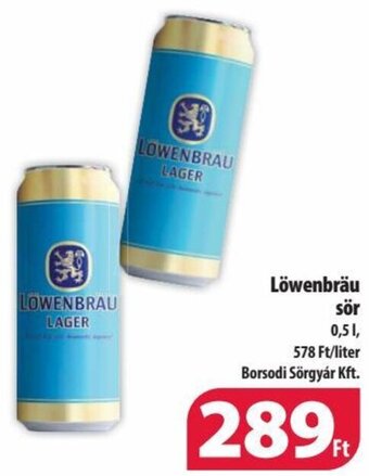 Coop Löwenbräu sör 0,5 l ajánlat