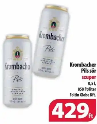 Krombacher Pils sör 0,5 l