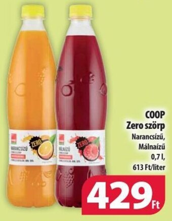 Coop COOP Zero szörp 0,7 l ajánlat