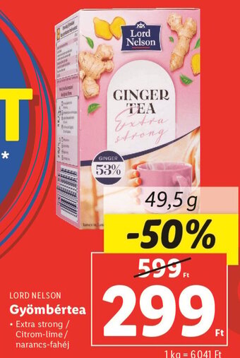 LORD NELSON Gyömbértea 49,5 g