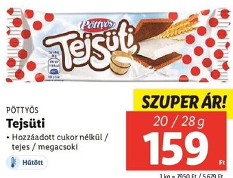 Lidl PÖTTYÖS Tejsüti 20 / 28 g ajánlat