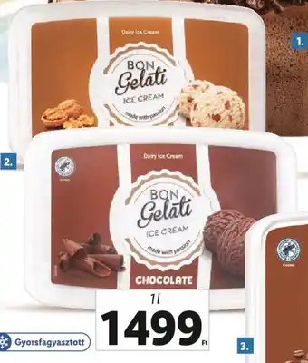 Lidl BON GELATI Jégkrém 1 l ajánlat