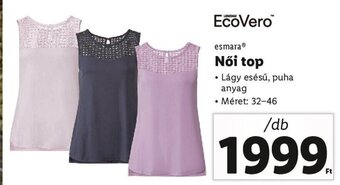 Lidl esmara Női top 1 db ajánlat