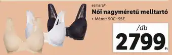 Lidl esmara Női nagyméretű melltartó 1 db ajánlat