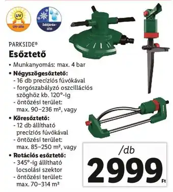 PARKSIDE Esőztető 1 db