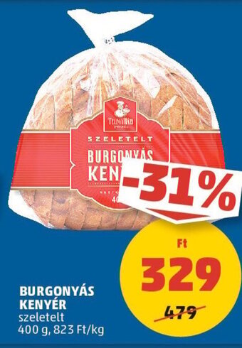 PENNY BURGONYÁS KENYÉR 400 g ajánlat