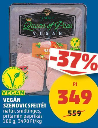 PENNY VEGÁN SZENDVICSFELTÉT 100 g ajánlat