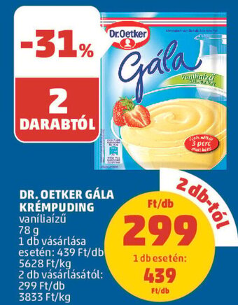 PENNY DR. OETKER GÁLA KRÉMPUDING 78 g ajánlat