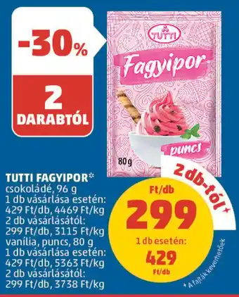 PENNY TUTTI FAGYIPOR 96 g ajánlat