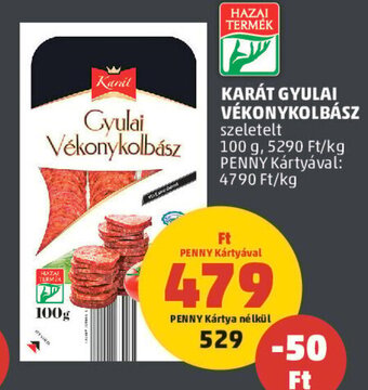 PENNY KARÁT GYULAI VÉKONYKOLBÁSZ 100 g ajánlat