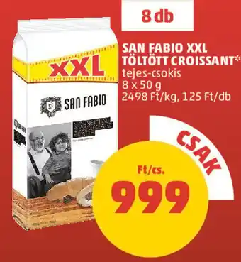 PENNY SAN FABIO XXL TÖLTÖTT CROISSANT 8 x 50 g ajánlat