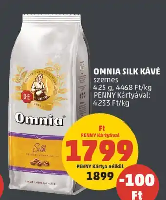 PENNY OMNIA SILK KÁVÉ 425 g ajánlat