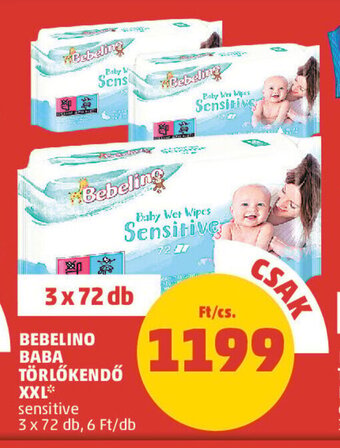 PENNY BEBELINO BABA TÖRLŐKENDŐ XXL 3 x 72 db ajánlat