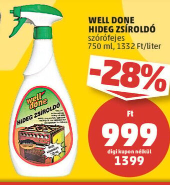PENNY WELL DONE HIDEG ZSÍROLDÓ 750 ml ajánlat