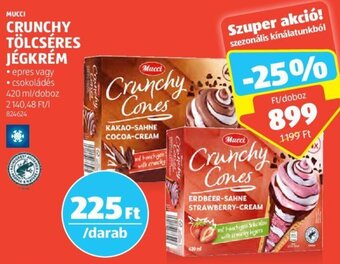 ALDI MUCCI CRUNCHY TÖLCSÉRES JÉGKRÉM 420 ml ajánlat