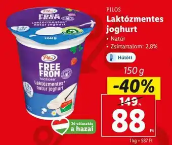 Lidl Pilos Laktózmentes joghurt 150 g ajánlat