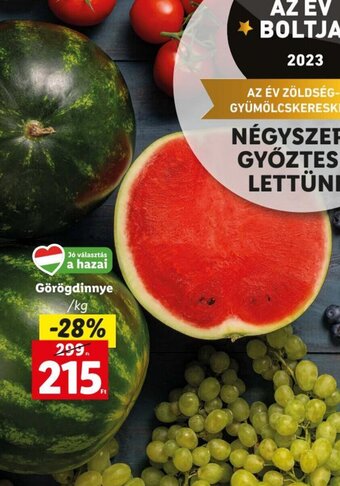 Lidl Görögdinnye 1 kg ajánlat