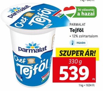 Lidl PARMALAT Tejföl 330 g ajánlat