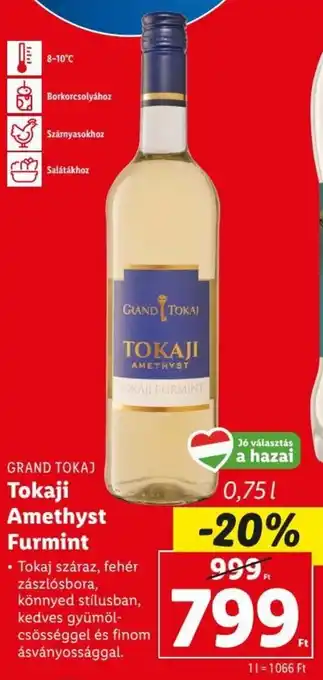 GRAND TOKAJ Tokaji Amethyst Furmint 0,75 l