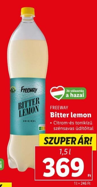 Lidl FREEWAY Bitter lemon 1,5 l ajánlat