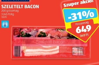 ALDI SZELETELT BACON 200 g ajánlat