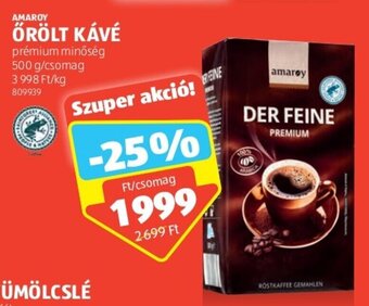 ALDI AMAROY ŐRÖLT KÁVÉ 500 g ajánlat