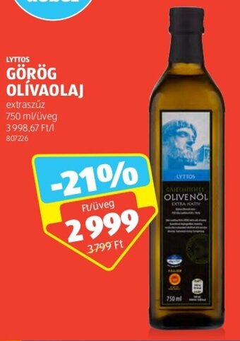 ALDI LYTTOS GÖRÖG OLÍVAOLAJ 750 ml ajánlat