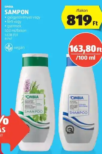 ALDI OMBIA SAMPON 500 ml ajánlat
