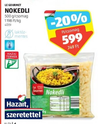 ALDI LE GOURMET NOKEDLI 500 g ajánlat