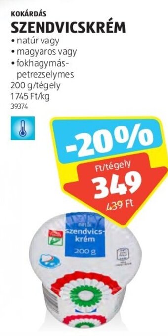 ALDI KOKÁRDÁS SZENDVICSKRÉM 200 g ajánlat