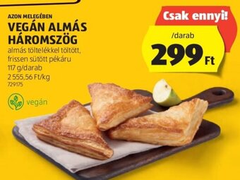ALDI AZON MELEGÉBEN VEGÁN ALMÁS HÁROMSZÖG 117 g ajánlat