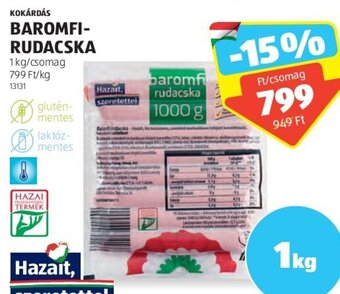ALDI KOKÁRDÁS BAROMFI-RUDACSKA 1 kg ajánlat