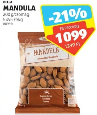 ALDI BELLA MANDULA 200 g ajánlat