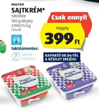 ALDI MAGYAR SAJTKRÉM 100 g ajánlat
