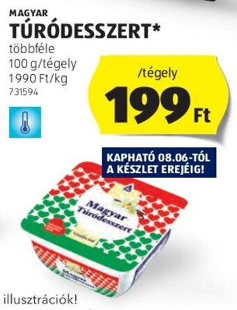 ALDI MAGYAR TÚRÓDESSZERT 100 g ajánlat
