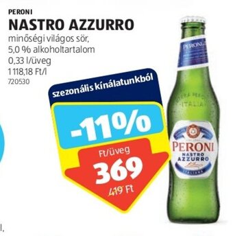 ALDI PERONI NASTRO AZZURRO 0,33 l ajánlat
