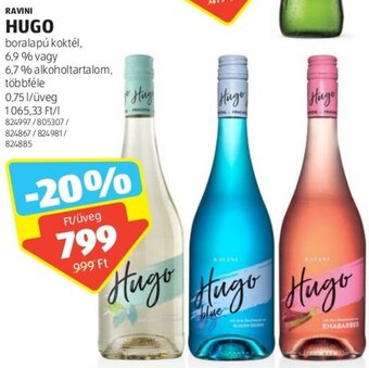 ALDI RAVINI HUGO 0,75 l ajánlat