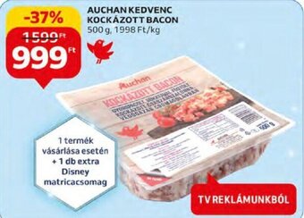 Auchan AUCHAN KEDVENC KOCKÁZOTT BACON 500 g ajánlat