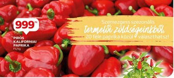 Auchan PIROS KALIFORNIAI PAPRIKA 1 kg ajánlat
