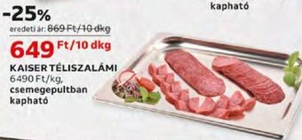 Auchan KAISER TÉLISZALÁMI 10 dkg ajánlat