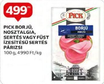 Auchan PICK BORJÚ, NOSZTALGIA, SERTÉS stb. 100 g ajánlat